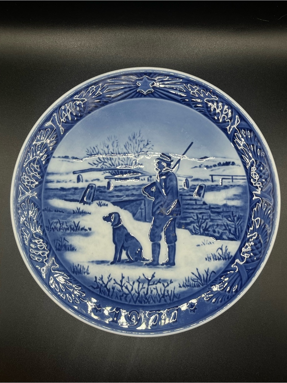 Royal Copenhagen Blue Hunting Scene Decorative Plate